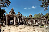 Angkor Thom - Bayon temple, east gopura of the third enclosure 